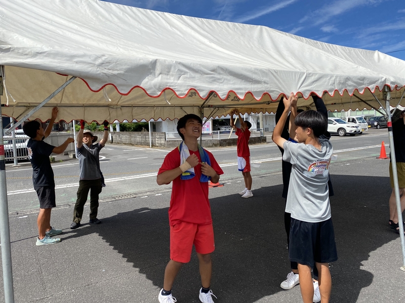 隼人駅前通り会 夏祭りボランティア01